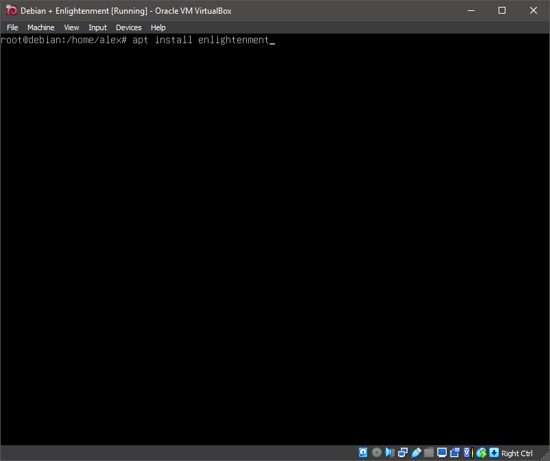 Running 'apt install enlightenment'